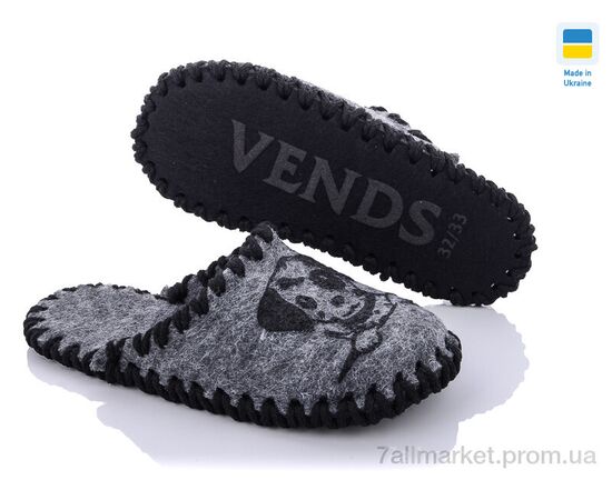 Тапки дитячі домашні Весна/осінь 017 серый (9 пар р.30-35) "Active" недорого оптом від прямого постачальника, зображення 2