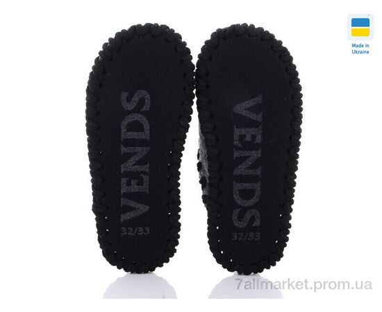 Тапки дитячі домашні Весна/осінь 024 сірий (9 пар р.30-35) "Active" недорого оптом від прямого постачальника, зображення 3