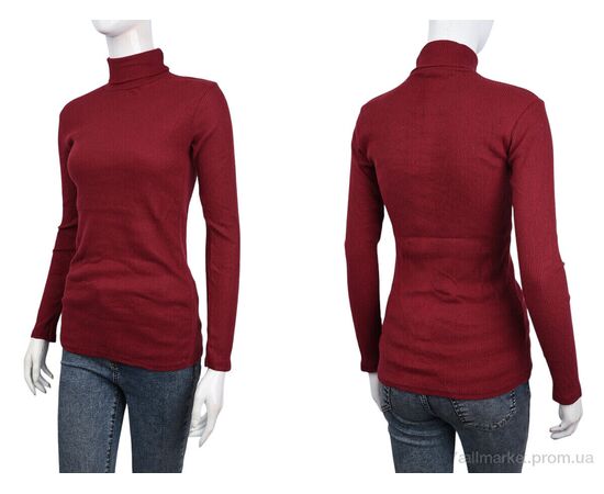 Фотография Водолазка женская Весна/осень 9376-14 bordo (2 шт. р.сетка 42-48) "Red Hat" недорого оптом от прямого поставщика, изображение 3