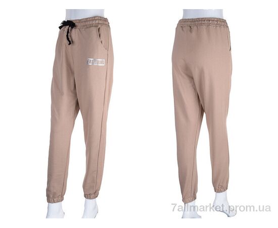 Спортивні штани жіночі Весна/осінь 17-8003-1 beige Батал (4 шт. р.сіткаL-2XL) "Red Hat" недорого оптом від прямого постачальника, зображення 3