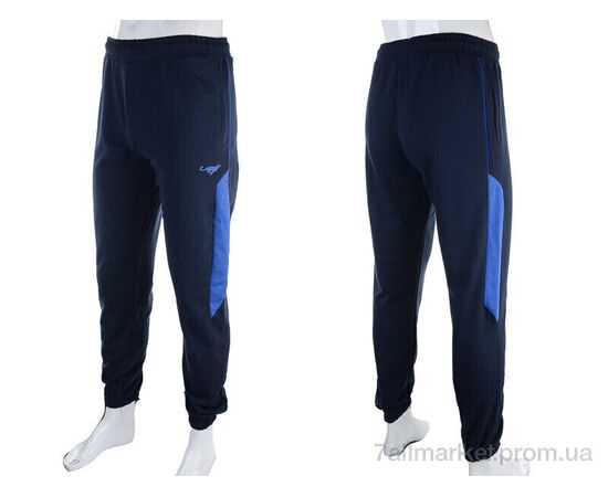 Спортивні штани чоловічі Весна/осінь 1569 blue (5 шт. р.сіткаS-2XL) "Red Hat" недорого оптом від прямого постачальника, зображення 3