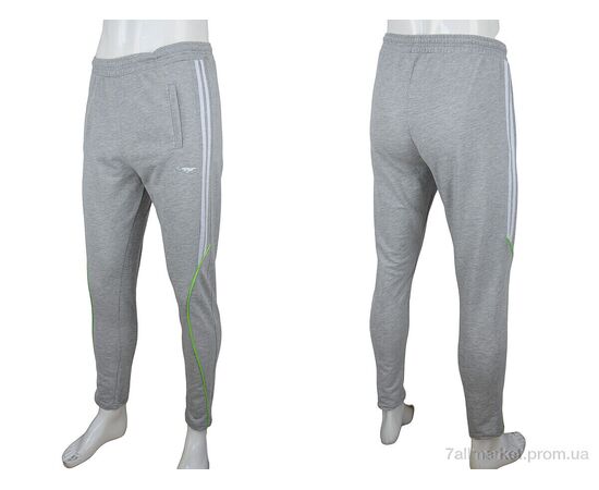 Спортивні штани чоловічі Весна/осінь 0168 l.grey (5 шт. р.сіткаS-2XL) "Red Hat" недорого оптом від прямого постачальника, зображення 3