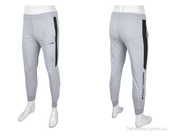 Спортивні штани чоловічі Весна/осінь 0859 l.grey (5 шт. р.сіткаS-2XL) "Red Hat" недорого оптом від прямого постачальника, зображення 3