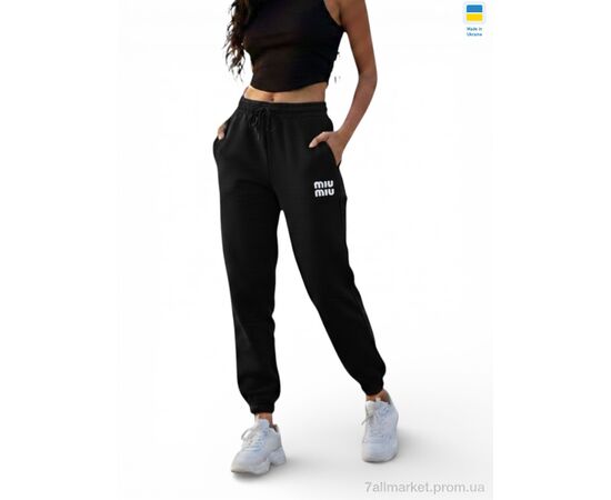 Фотография Спортивные брюки женские Весна/осень 100231MU чорний (4 шт. р.сетка 2XL-5XL) "Margo" недорого оптом от прямого поставщика, изображение 2