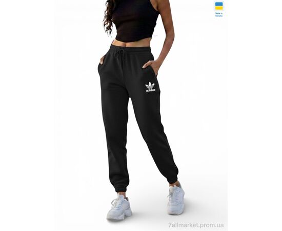 Фотография Спортивные брюки женские Весна/осень 100231AD чорний (4 шт. р.сетка 2XL-5XL) "Margo" недорого оптом от прямого поставщика, изображение 2