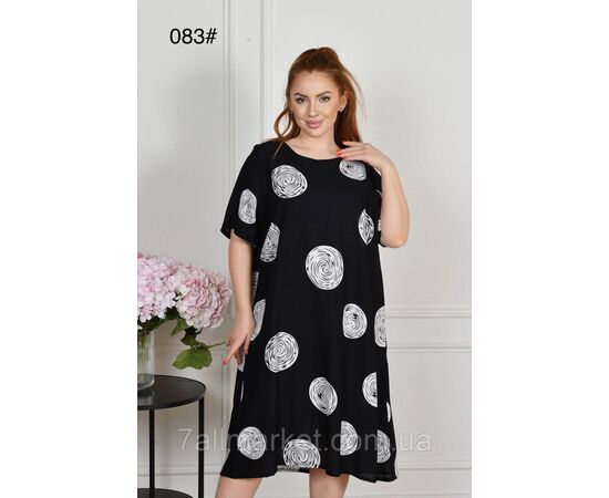 Плаття жіноче домашнє р-ри 60-64 (мікс) "FLOWER" купити недорого від прямого постачальника, зображення 3