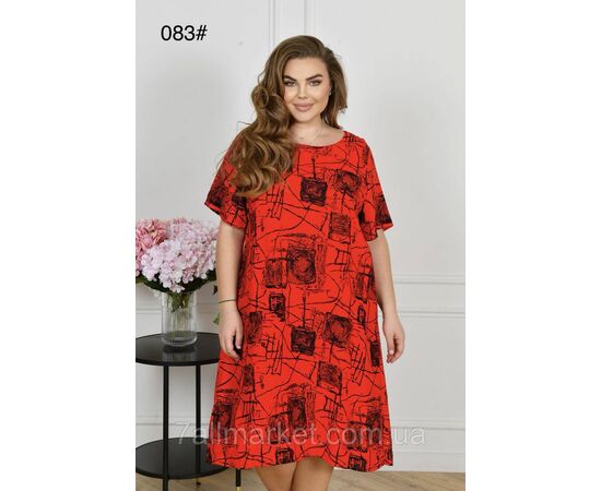 Плаття жіноче домашнє р-ри 60-64 (мікс) "FLOWER" купити недорого від прямого постачальника, зображення 3
