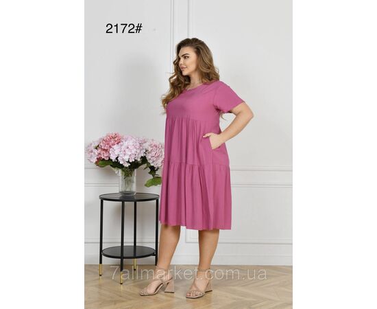 Плаття жіноче домашнє р-ри 60-64 (мікс) "FLOWER" купити недорого від прямого постачальника, зображення 2