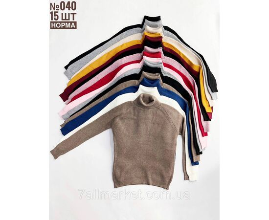 ЖІНОЧІ ГОЛЬФИ В РУБЧИК УНІВЕРСАЛЬНИЙ РОЗМІР 46-50 "PARTNERS" недорого от прямого поставщика, зображення 2