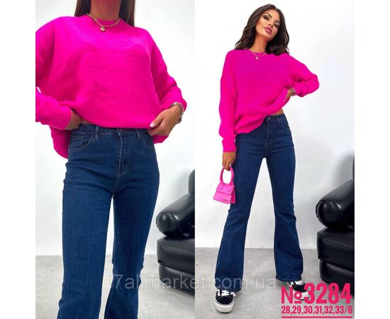 ДЖИНСИ КЛЕШ РОЗМІРНИЙ РЯД 28,29,30,31,32,33 "PARTNERS" недорого від прямого постачальника, зображення 4