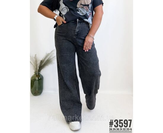 Жіночі джинси палацо розмірний ряд 28,29,30,31,32,33 "PARTNERS" недорого від прямого постачальника, зображення 3