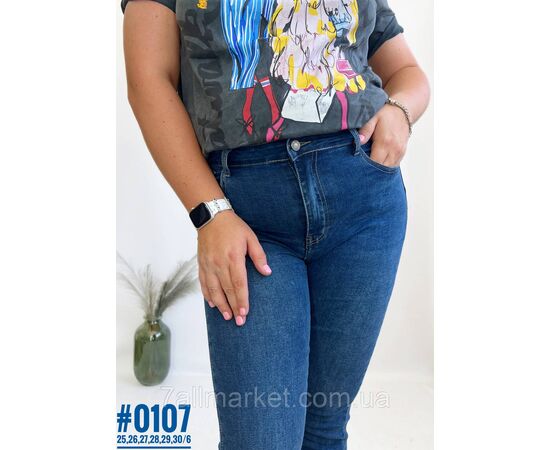 Жіночі звужені джинси американка розмірний ряд 25 26 27 28 29 30 "PARTNERS" недорого від прямого постачальника, зображення 3