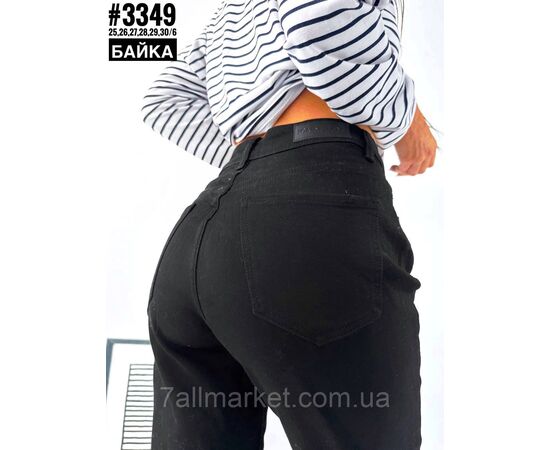 Жіночі джинси mom fit з утеплювачем розмірний ряд 25,26,27,28,29,30 "PARTNERS" недорого від прямого постачальника, зображення 4