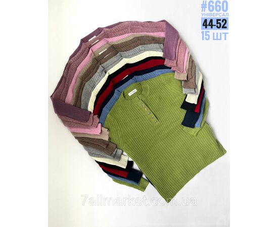 Светр жіночий універсального розміру 44-52 "PARTNERS" недорогий від прямого постачальника, зображення 3