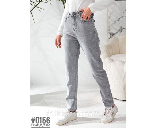 Жіночі джинси mom-fit розмірний ряд 25,26,27,28,29,30 "PARTNERS" недорого від прямого постачальника, зображення 3