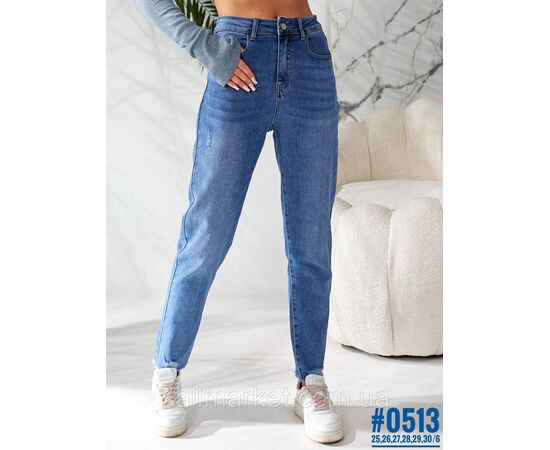Жіночі джинси mom-fit розмірний ряд 25,26,27,28,29,30 "PARTNERS" недорого від прямого постачальника, зображення 2