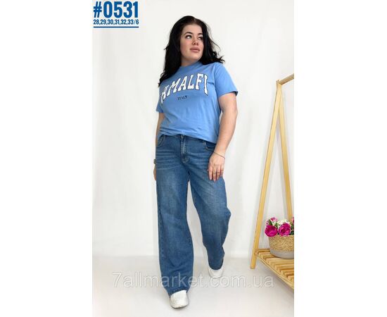 Жіночі джинси wide leg Jeans розмірний ряд 28,29,30,31,32,33 "PARTNERS" недорого від прямого постачальника, зображення 2