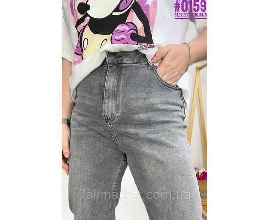 Жіночі джинси Mom Jeans розмірний ряд 31,32,33,34,36,38 "PARTNERS" недорого від прямого постачальника, зображення 4