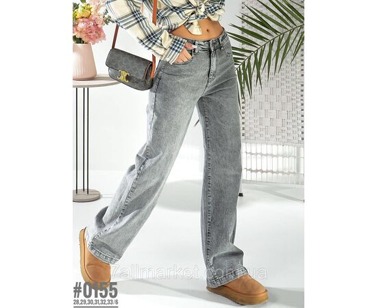 Жіночі джинси wide leg Jeans розмірний ряд 28,29,30,31,32,33 "PARTNERS" недорого від прямого постачальника, зображення 3