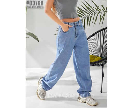 Жіночі джинси Baggy Jeans розмірний ряд 28,29,30,31,32,33 "PARTNERS" недорого від прямого постачальника, зображення 4