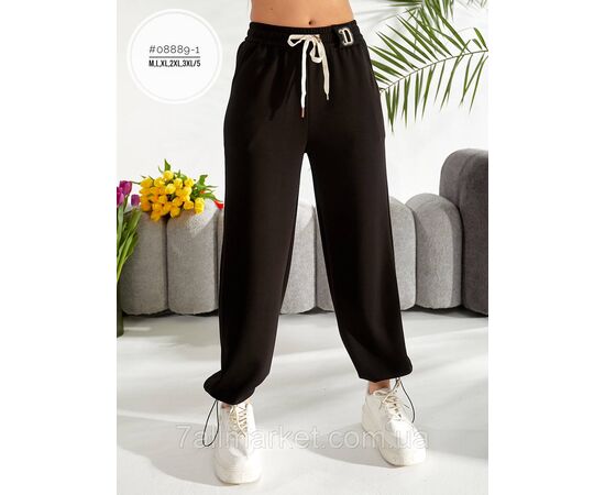 Фотография Спортивные женские брюки на затяжках снизу №08889-1 "PARTNERS" недорого от прямого поставщика, изображение 3
