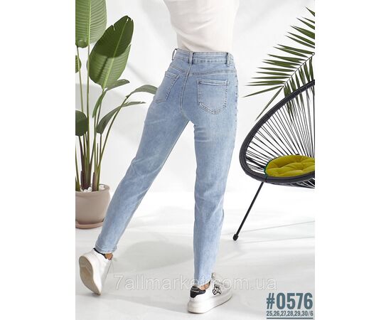 Жіночі MOM jeans розмірний ряд 25,26,27,28,29,30 "PARTNERS" недорого від прямого постачальника, зображення 4