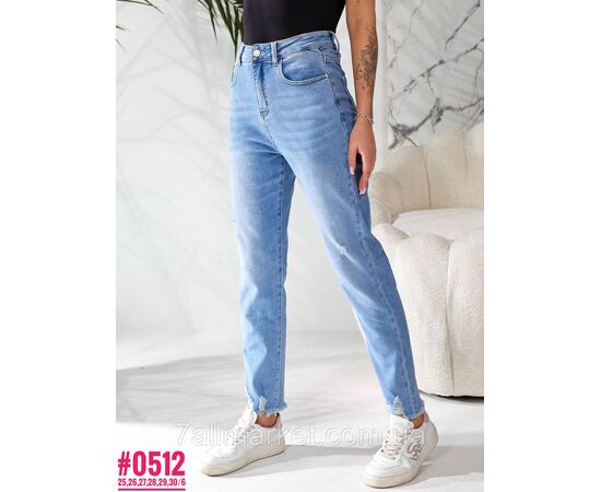 Жіночі джинси mom-fit розмірний ряд 25,26,27,28,29,30 "PARTNERS" недорого від прямого постачальника, зображення 2