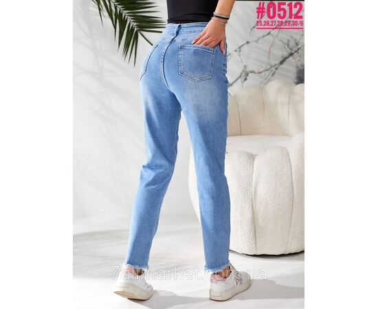 Жіночі джинси mom-fit розмірний ряд 25,26,27,28,29,30 "PARTNERS" недорого від прямого постачальника, зображення 3