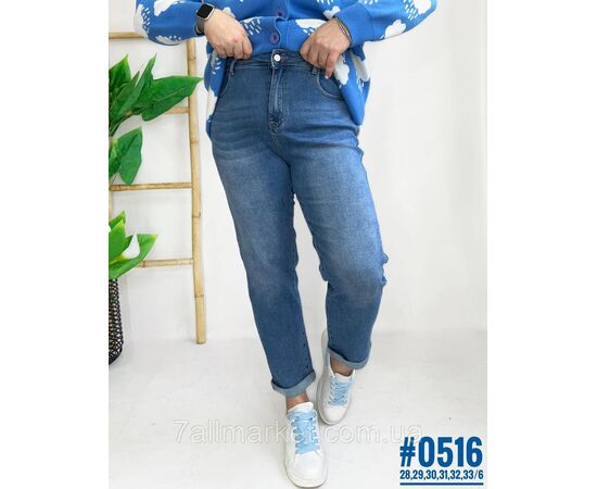 Жіночі джинси Mom Jeans розмірний ряд 28,29,30,31,32,33 "PARTNERS" недорого від прямого постачальника, зображення 2