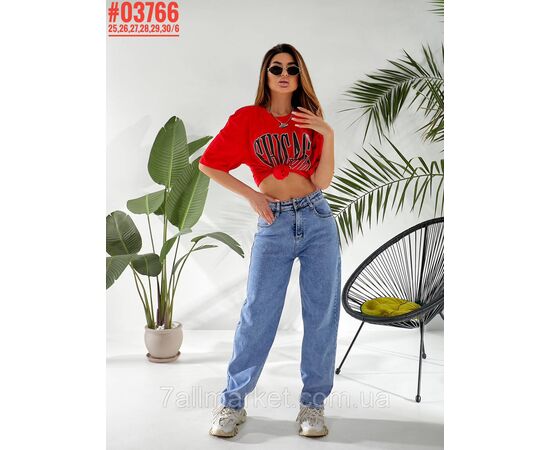 Жіночі джинси Baggy Jeans розмірний ряд 25,26,27,28,29,30 "PARTNERS" недорого від прямого постачальника, зображення 2