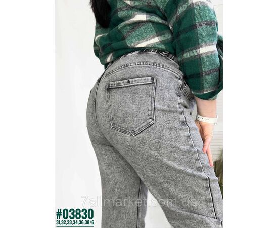 Жіночі джинси з поясом на гумці розмірний ряд 30,31,32,33,34,36 "PARTNERS" недорого від прямого постачальника, зображення 4