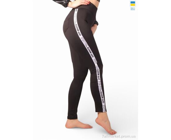 Фотография Лосинсы женские Весна/осень 5340 чорний (4 шт. р.сетка S-XL) "Sport style" недорого оптом от прямого поставщика, изображение 2