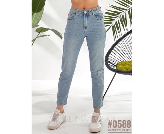 Жіночі MOM Jeans розмірний ряд 25,26,27,28,29,30 "PARTNERS" недорого від прямого постачальника, зображення 2