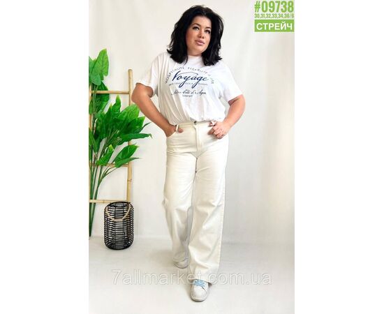 Джинси труби стрейч розмірний ряд 30,31,32,33,34,36 "PARTNERS" недорого від прямого постачальника, зображення 3