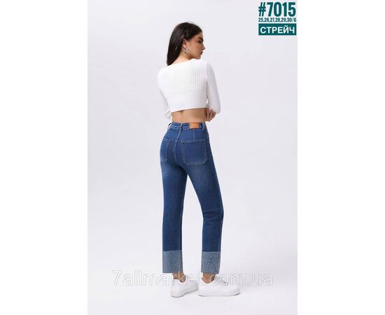 Жіночі джинси зі стразами розмірний ряд 25,26,27,28,29,30 "PARTNERS" недорого від прямого постачальника, зображення 2