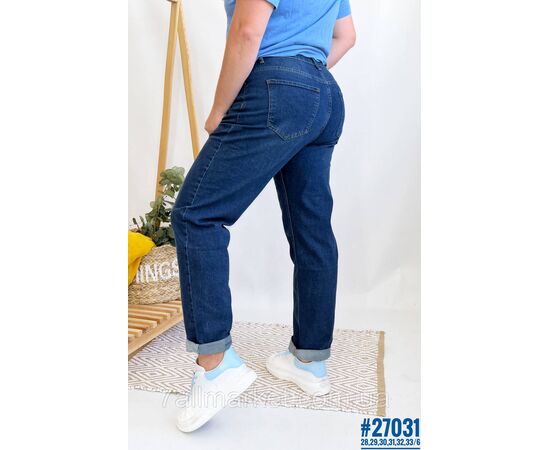 Джинси жіночі mom fit розмірний ряд 28,29,30,31,32,33 "PARTNERS" недорого від прямого постачальника, зображення 2