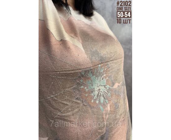 Жіночий джемпер із тонкого кашеміру універсального розміру 50-54 "PARTNERS" недорого від прямого постачальника, зображення 4