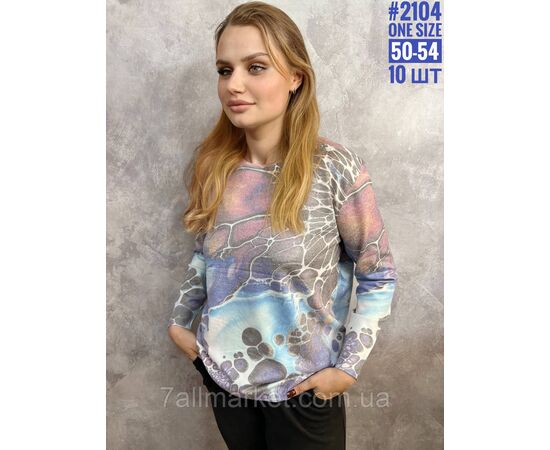 Жіночий джемпер із тонкого кашеміру універсального розміру 50-54 "PARTNERS" недорого від прямого постачальника, зображення 2