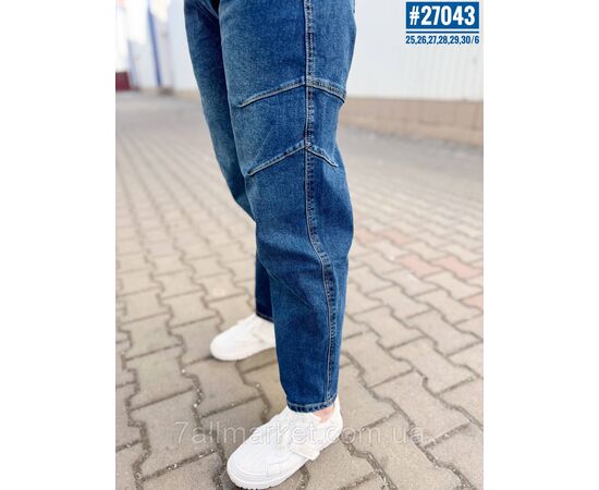 Джинси жіночі із завищеною талією розмірний ряд 25,26,27,28,29,30 "PARTNERS" недорого від прямого постачальника, зображення 3