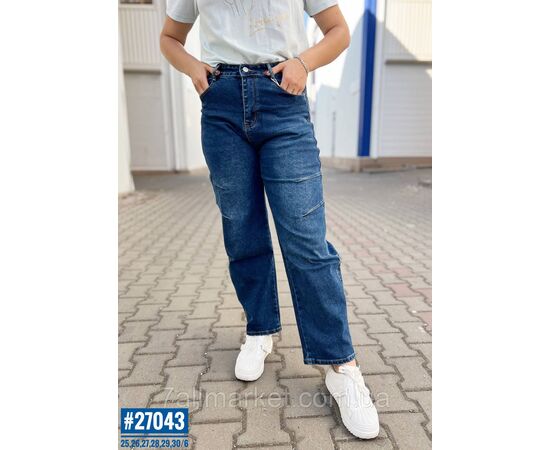 Джинси жіночі із завищеною талією розмірний ряд 25,26,27,28,29,30 "PARTNERS" недорого від прямого постачальника, зображення 5