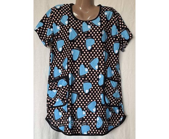 Туніка жіноча літня батал розміри 52-62 (кв.мікс) "STELLA" недорого від прямого постачальника, зображення 2