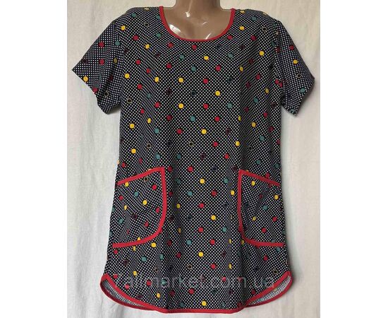 Туніка жіноча літня батал розміри 52-62 (кв.мікс) "STELLA" недорого від прямого постачальника, зображення 5