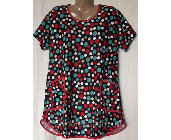 Туніка жіноча літня батал розміри 52-62 (кв.мікс) "STELLA" недорого від прямого постачальника, зображення 4