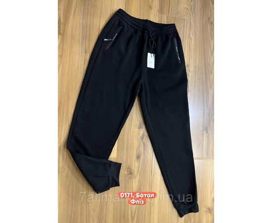Спортивні штани чоловічі, на флісі/манжет батал розміри M-3XL (2хв)"STELLA" недорого від прямого постачальника, зображення 2