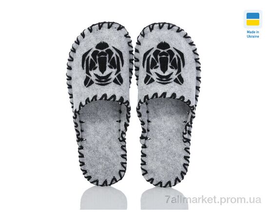 Тапки чоловічі домашні Весна/осінь 359M сірий (9 пар р.40-45) "Active" недорого оптом від прямого постачальника, зображення 2