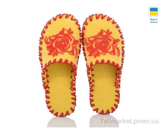 Тапки жіночі для будинку Весна/осінь 271W жовтий (9 пар р.36-41) "Active" недорого оптом від прямого постачальника, зображення 2