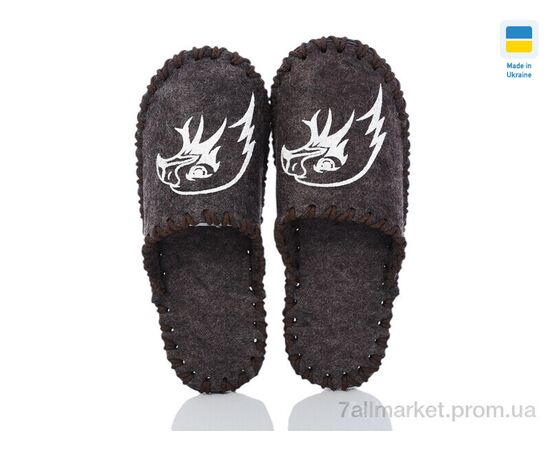 Тапки чоловічі домашні Весна/осінь 365M коричневий (9 пар р.40-45) "Active" недорого оптом від прямого постачальника, зображення 2