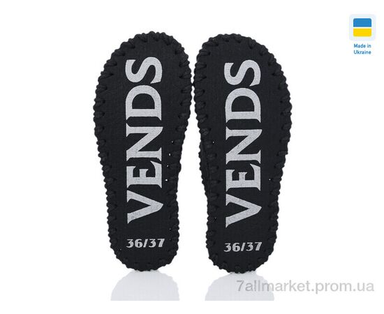 Тапки дитячі домашні Весна/осінь 207W чорний (9 пар р.36-41) "Active" недорого оптом від прямого постачальника, зображення 3