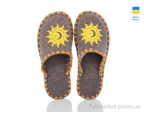 Тапки жіночі для будинку Весна/осінь 187W беж (9 пар р.36-41) "Active" недорого оптом від прямого постачальника, зображення 2