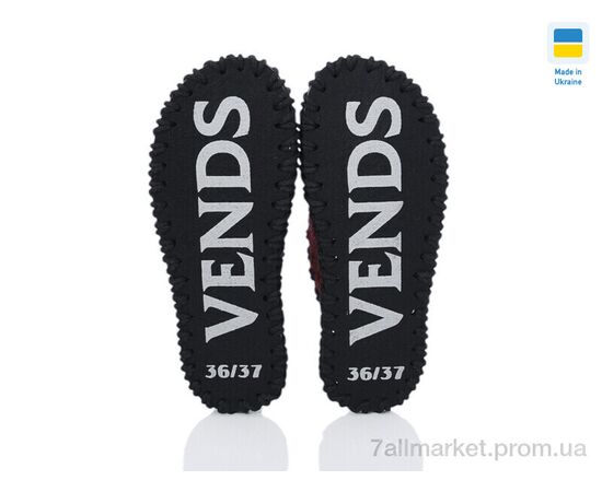 Тапки жіночі для будинку Весна/осінь 182W бордо (9 пар р.36-41) "Active" недорого оптом від прямого постачальника, зображення 3